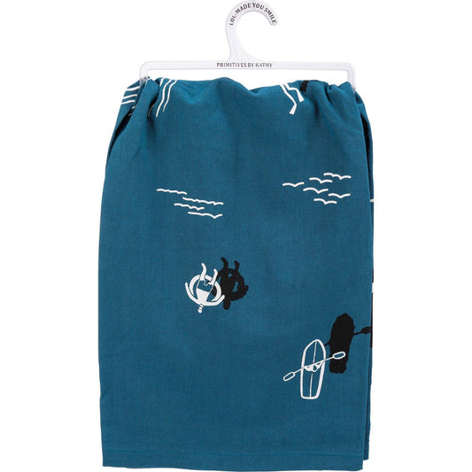 Lake Life 'Cuz Beaches Be Salty Kitchen Towel