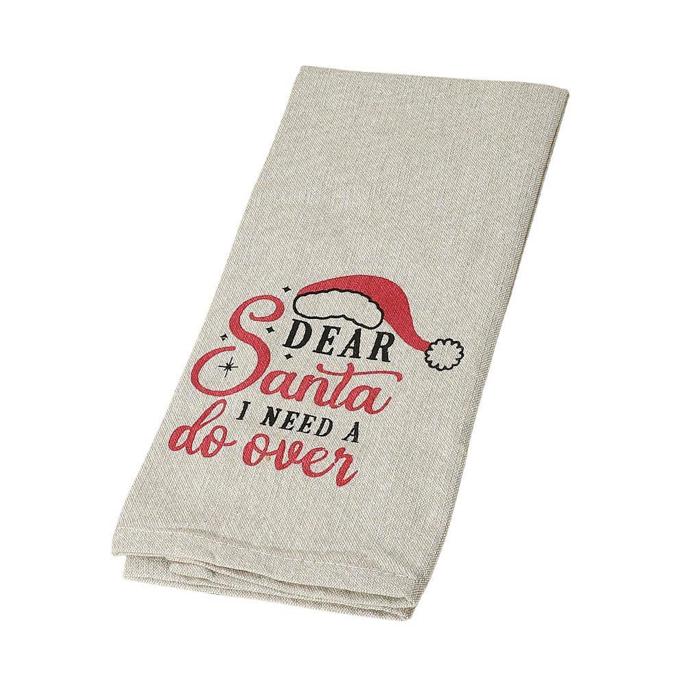 DEAR SANTA Message Kitchen Towel