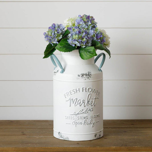 Fresh Flower Market Milk Can