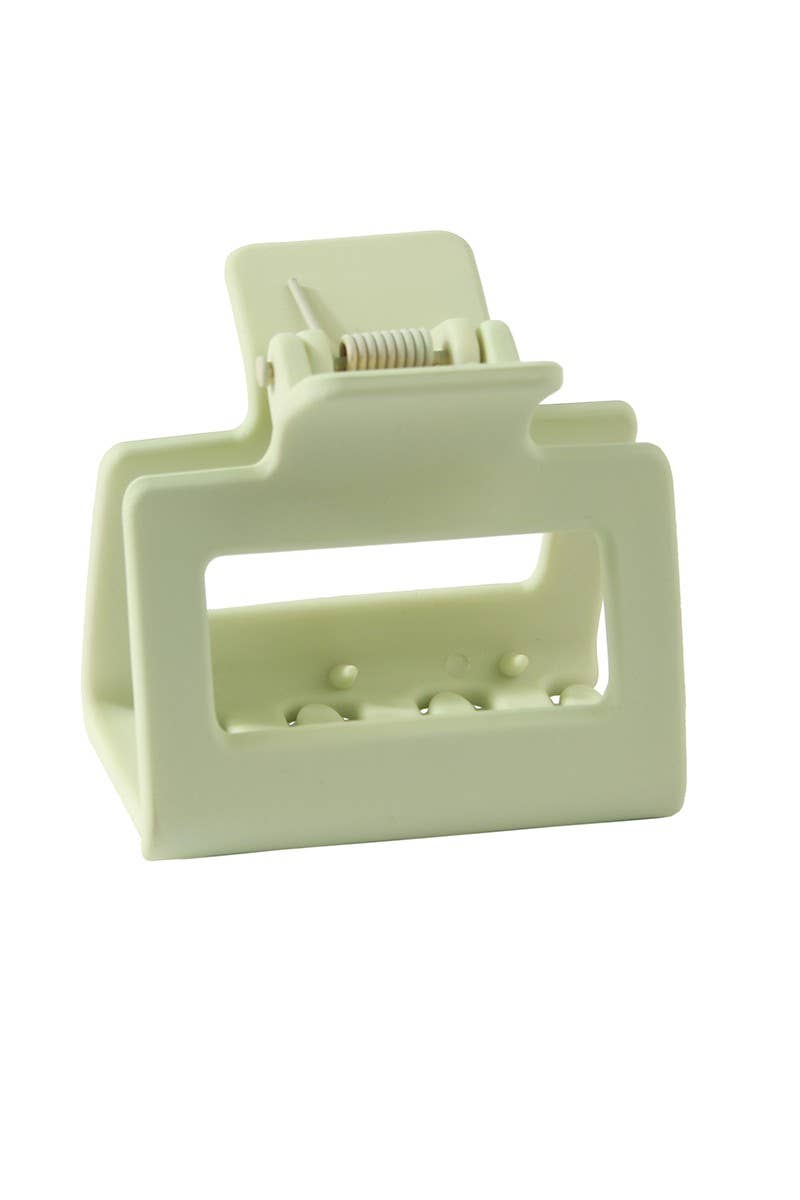 Sage Square Macaron Shark Clip