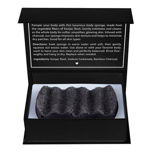 Konjac Body Sponge - Charcoal
