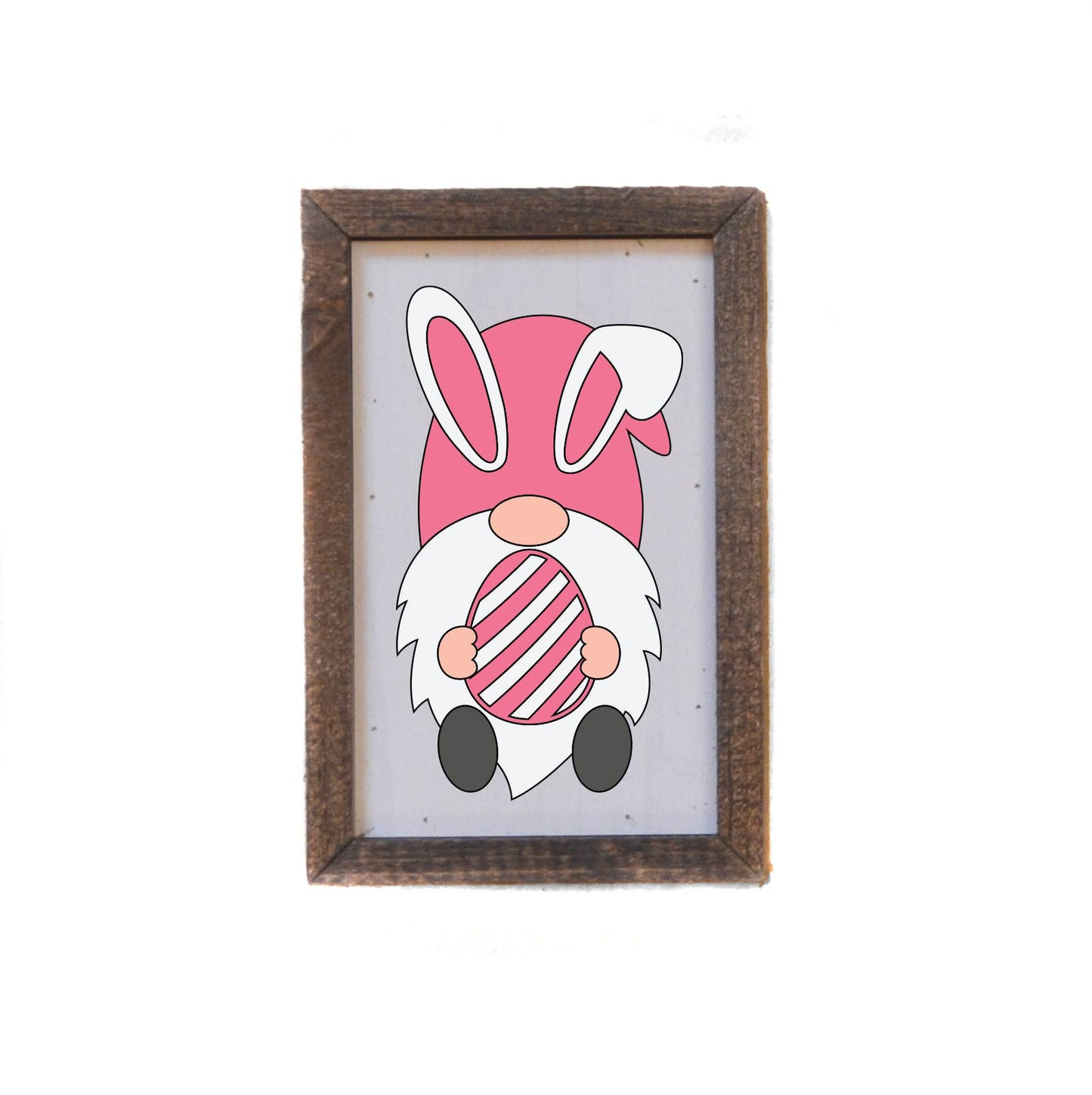 6X4 Pink Easter Gnome Easter Home Accent
