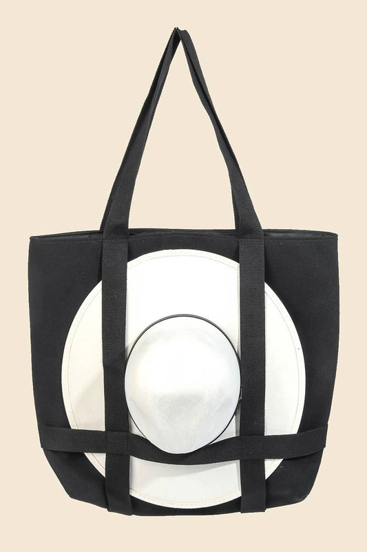 SALE Square Hat Holder Tote Bag: BK