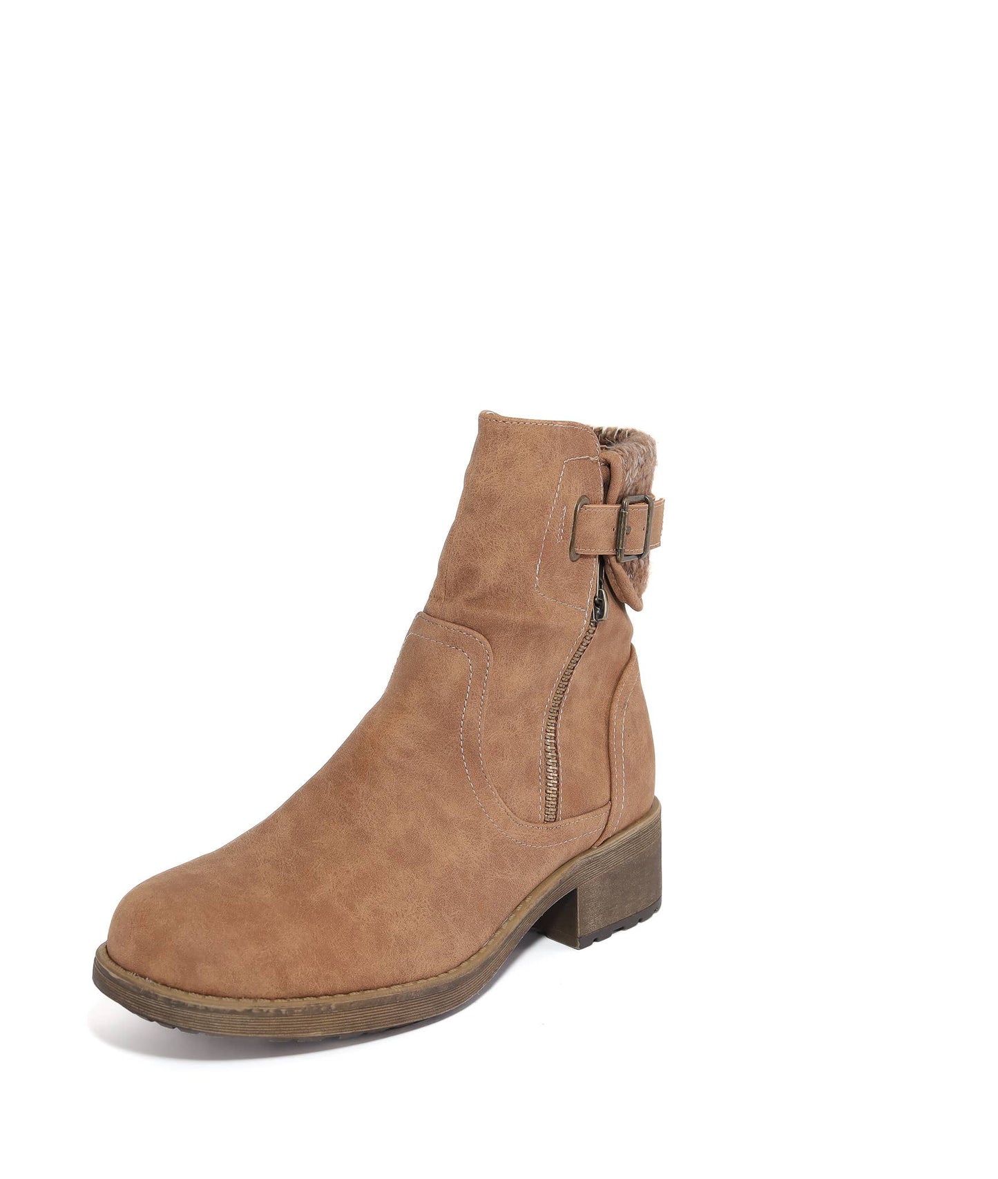 SALE Women's Trinity Zip-Up Bootie-Camel