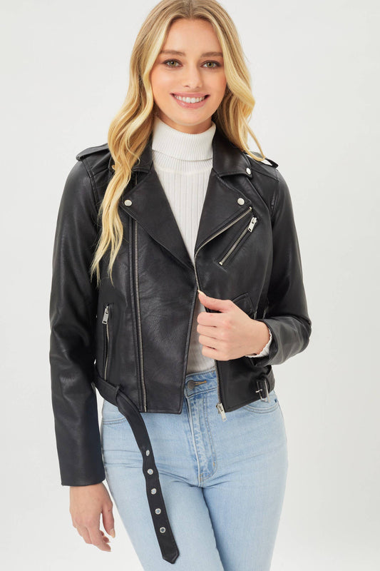 SALE Black Moto Jacket