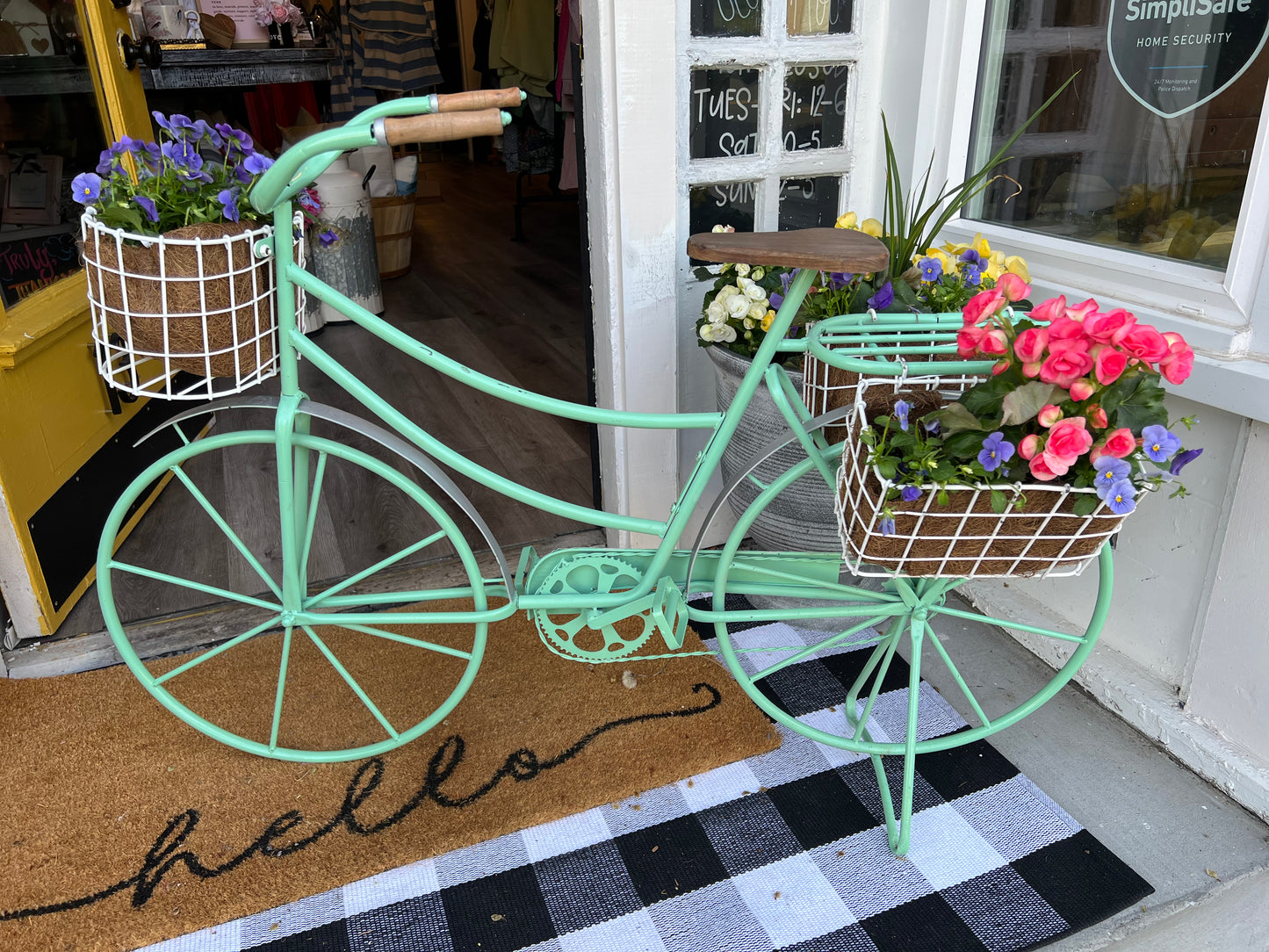 SALE Garden Bicycle with Flower Baskets