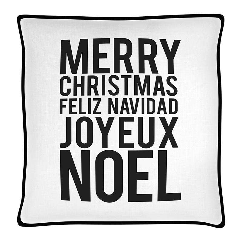 Merry Christmas  Holiday Throw Pillow