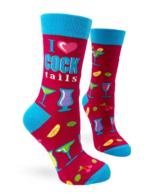 I Love Cocktails Women's Crew Socks