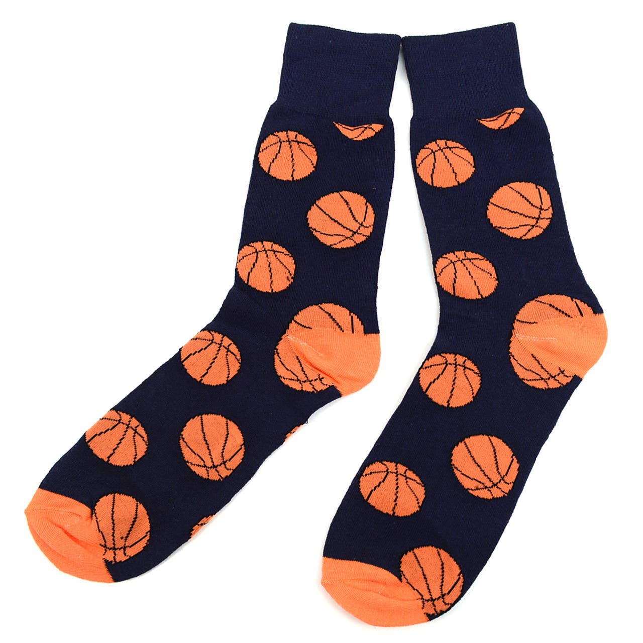 Men's Basketball Novelty Socks:  Black