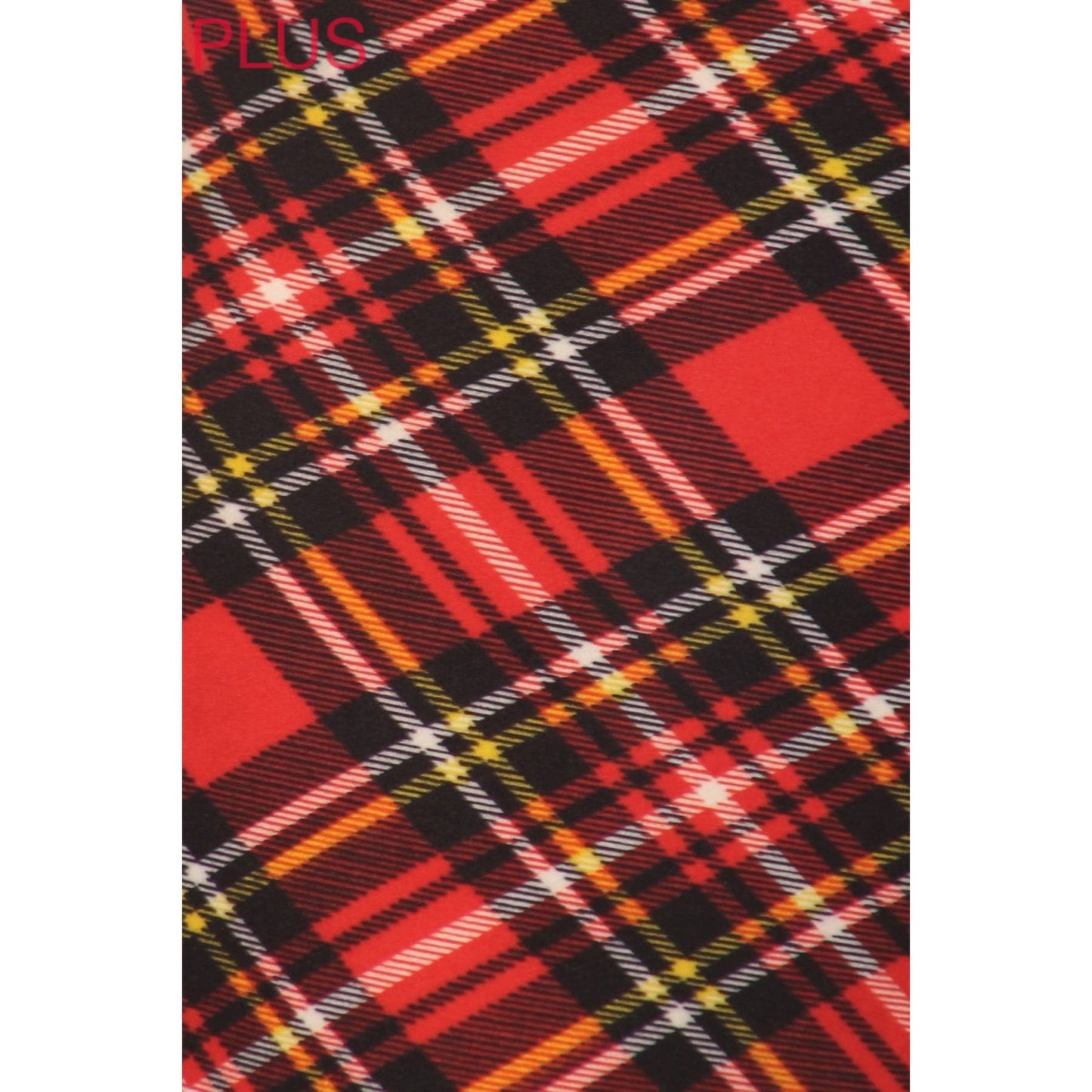 Plus Size Buttery Soft Christmas Plaid Pajama Pants with Drawstring