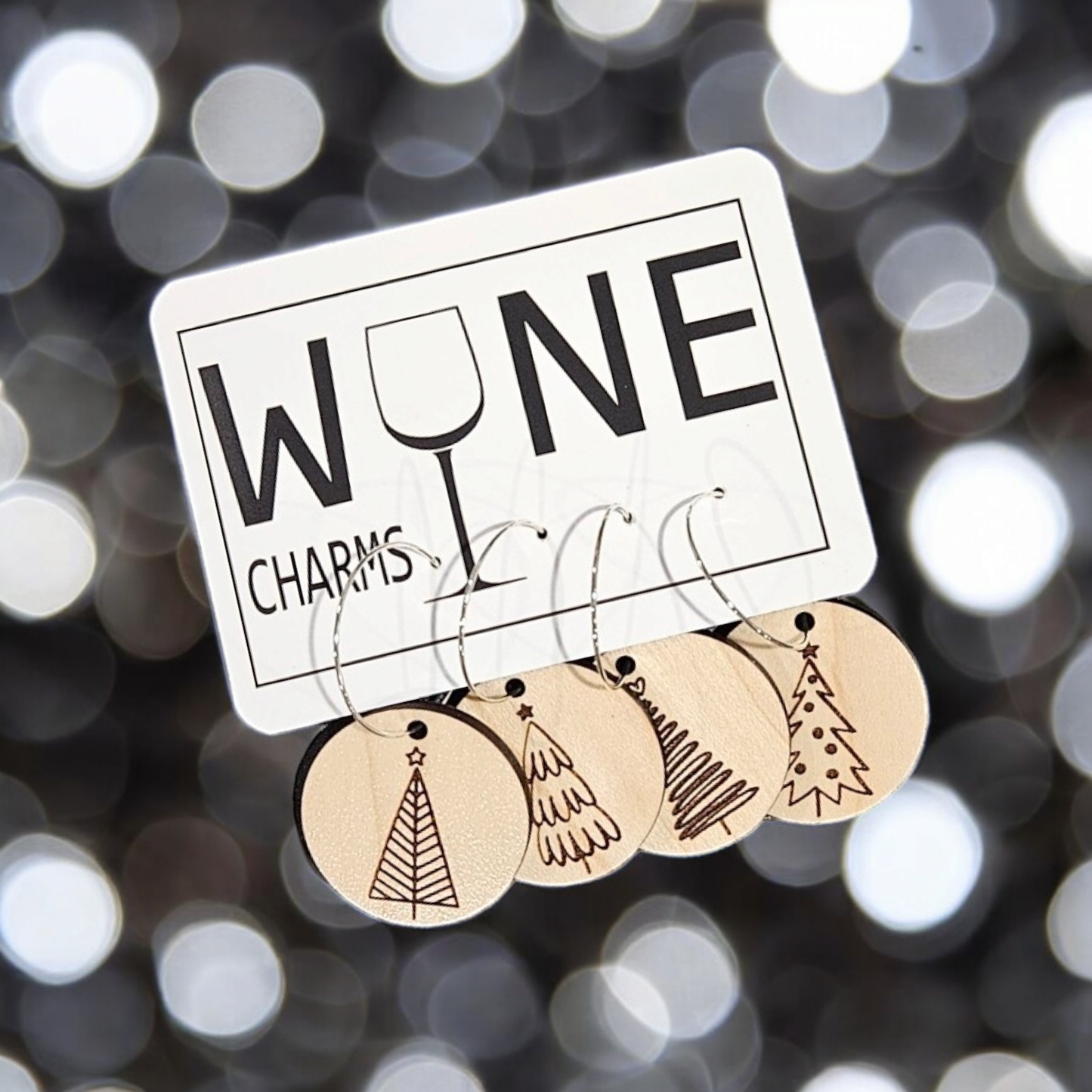Christmas Tree Wine Charms