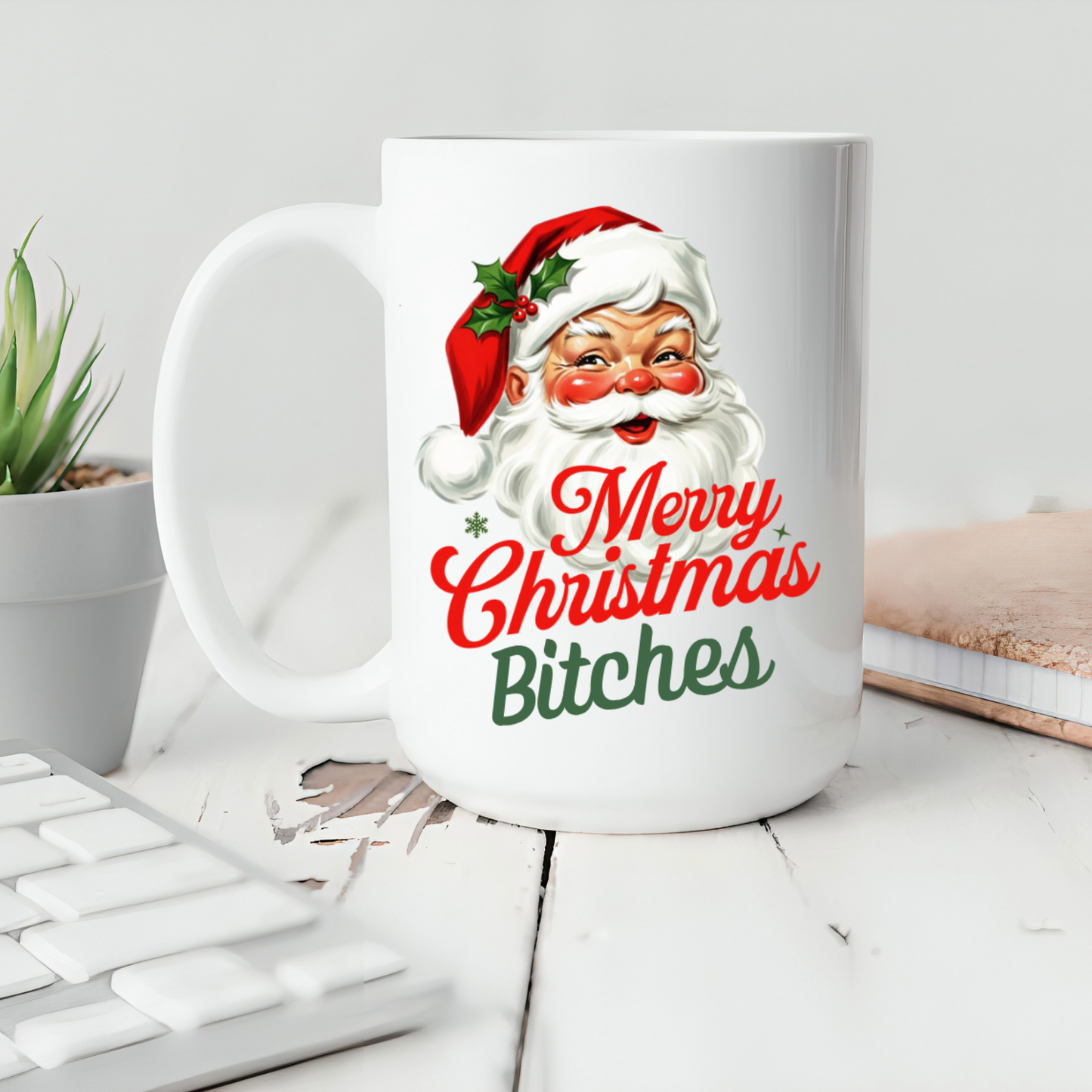 Sarcastic Santa Christmas Coffee Mug Gift: 11oz
