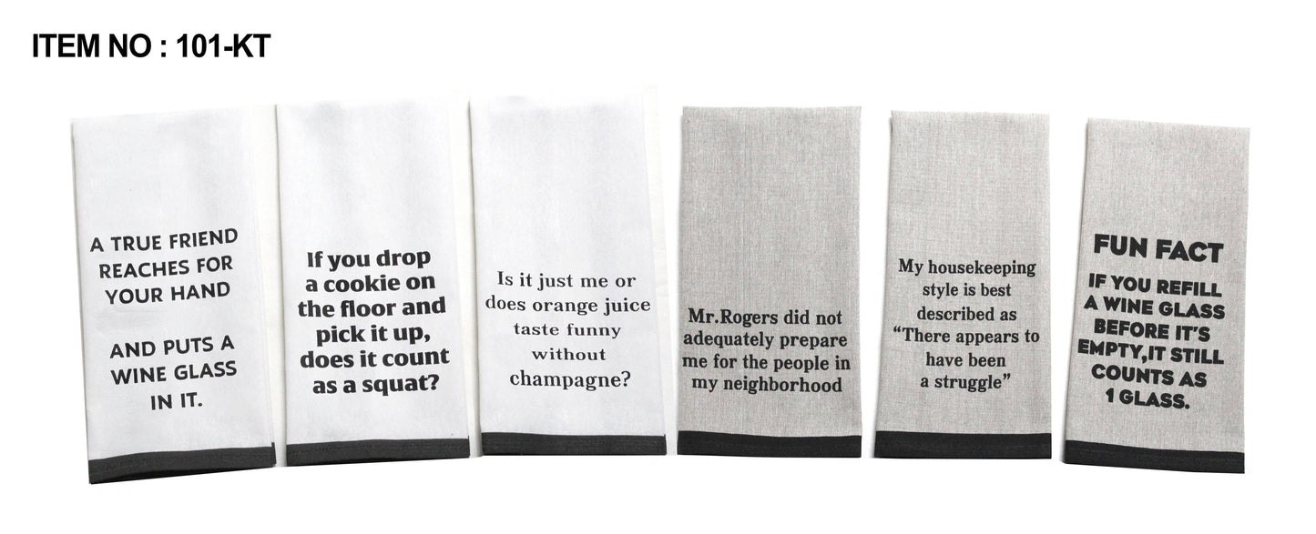 Sayings Kitchen Towels