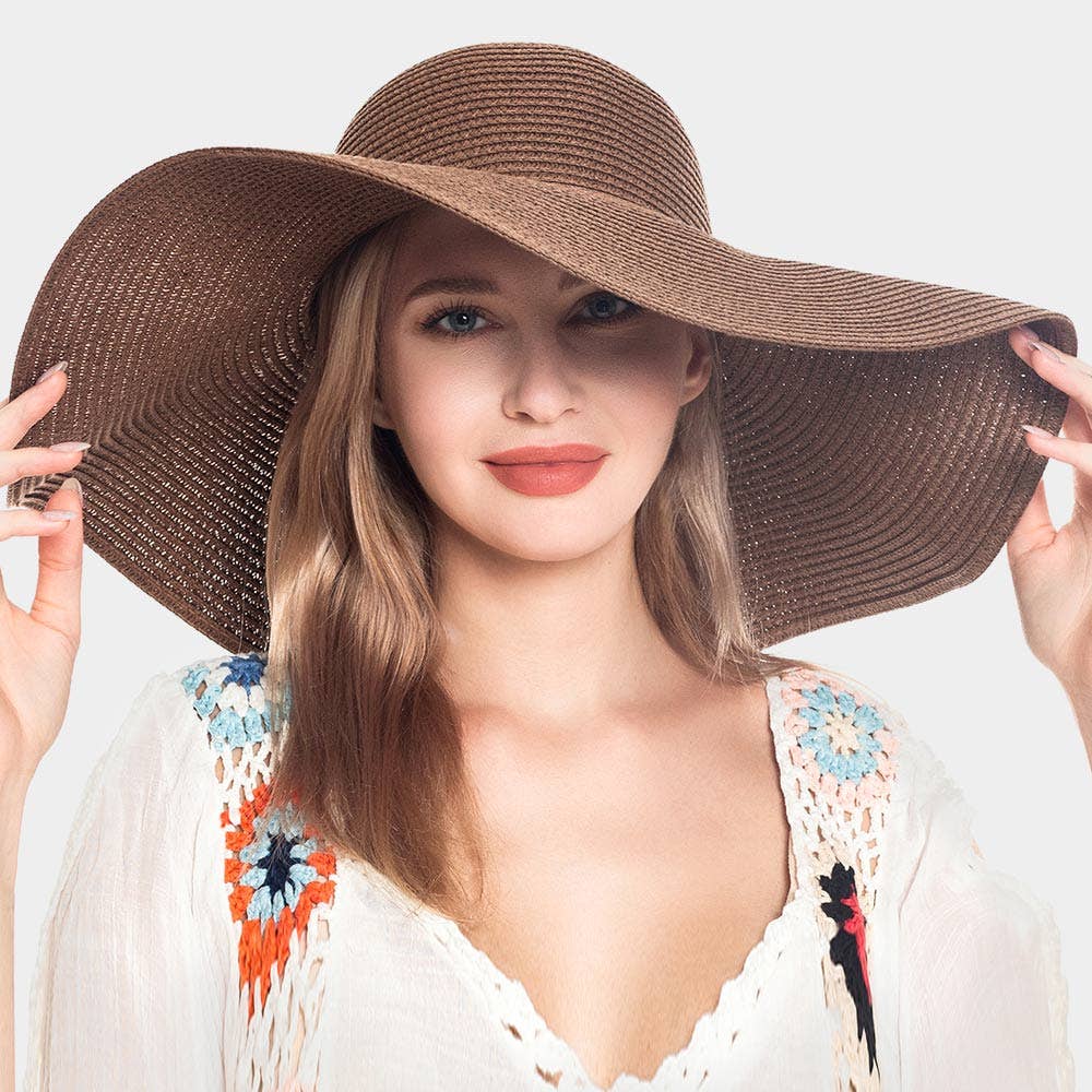 Solid Straw Sun Hat
: Beige