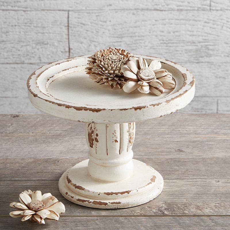 Round Wood Pedestal