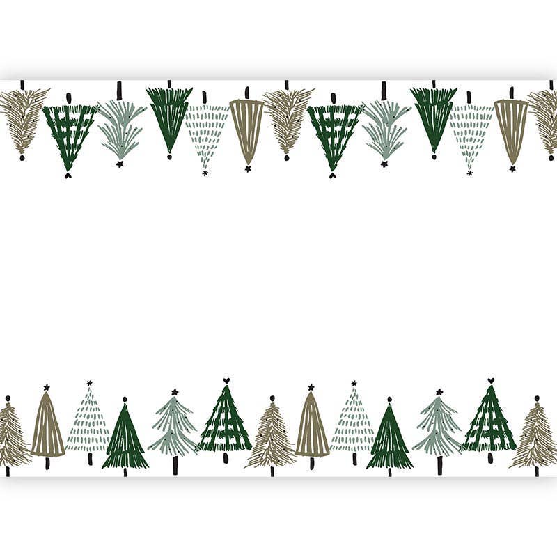 Paper Table Runner - Trees