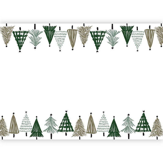 Trees Paper Table Runner