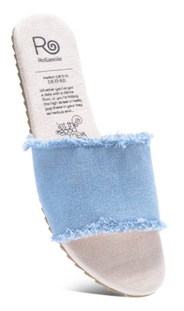 SALE Rollasole:  Blue Jean Baby Denim sandals