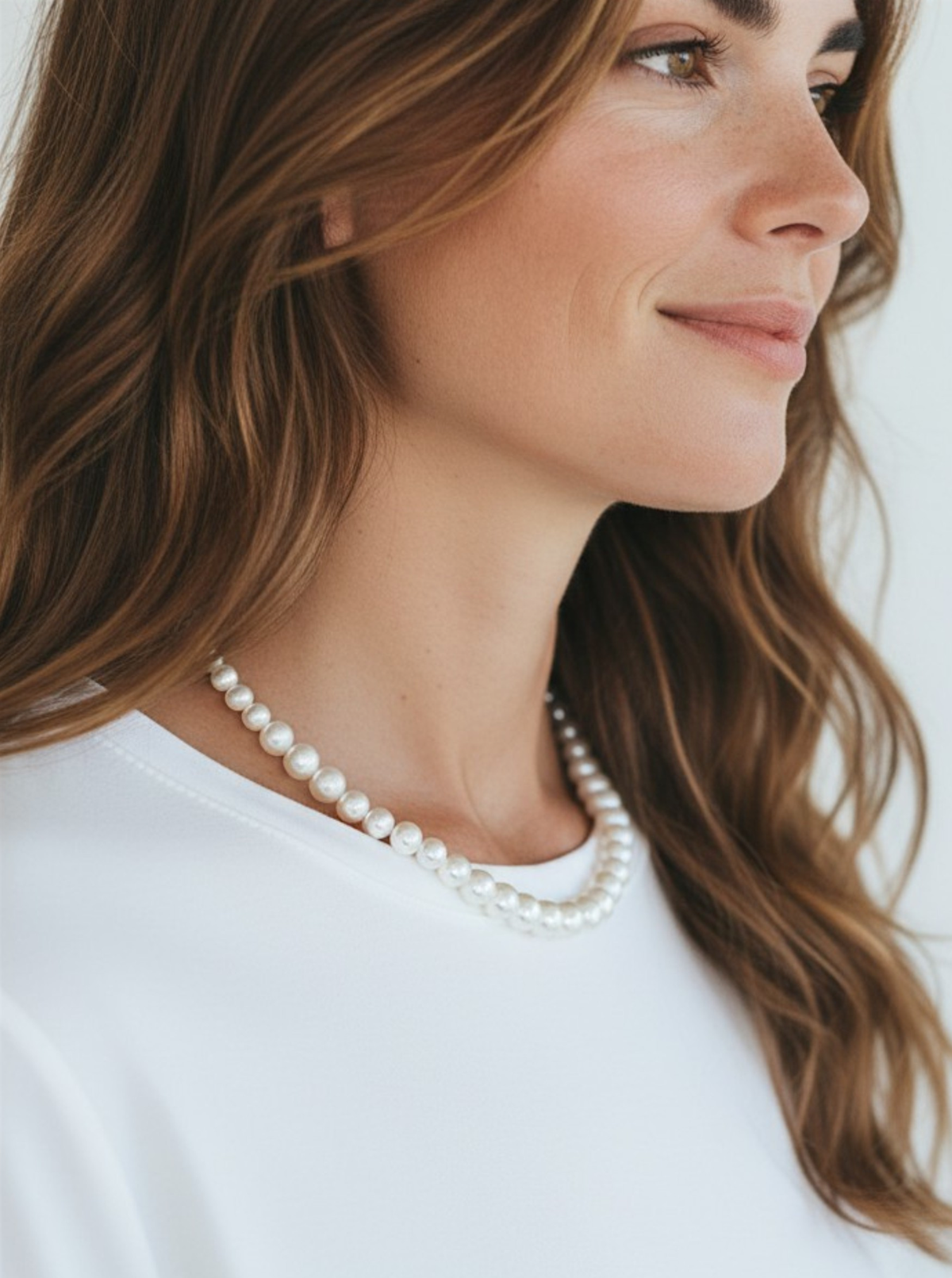 Matte SIlver Metallic Beads Necklace