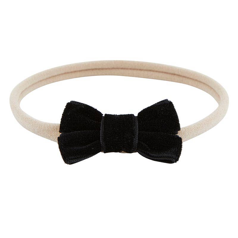 Fancy Bow Headband - Black -  Set of 2