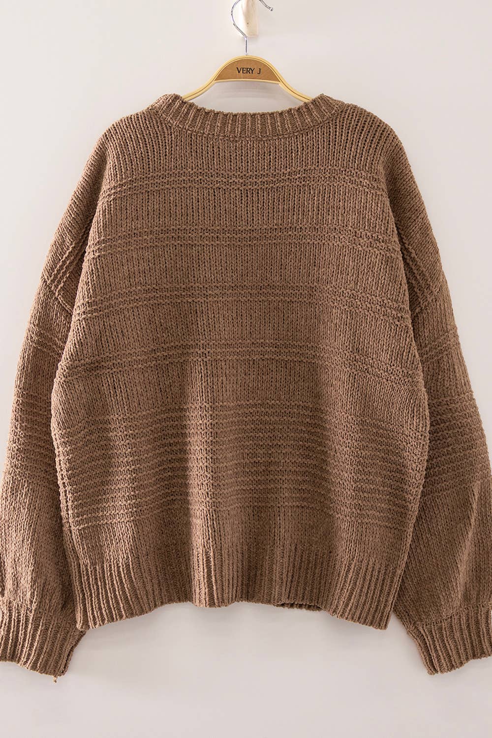 12W3747N-Boat Neck Oversized Knit Sweater: SAGE / S-M-L/2-2-2