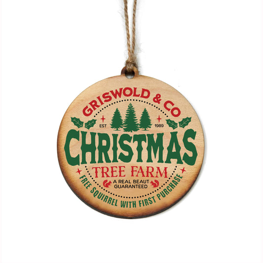 Christmas Tree Farm Griswold & Co Holiday Ornament