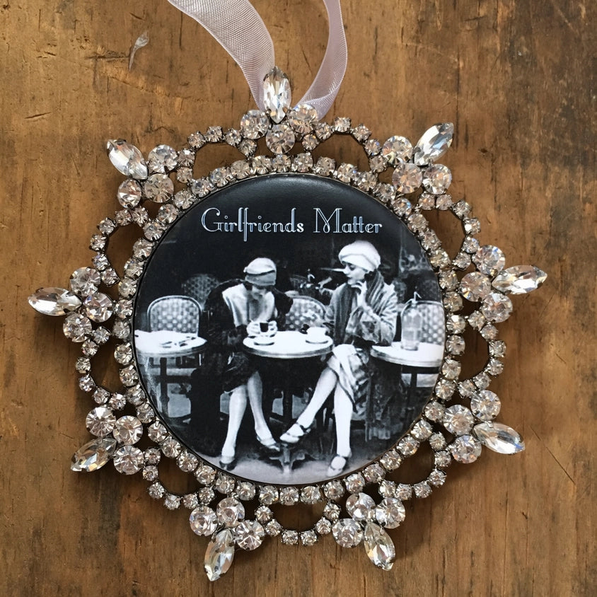 Girlfriends Matter Cafe Rhinestone Ornament