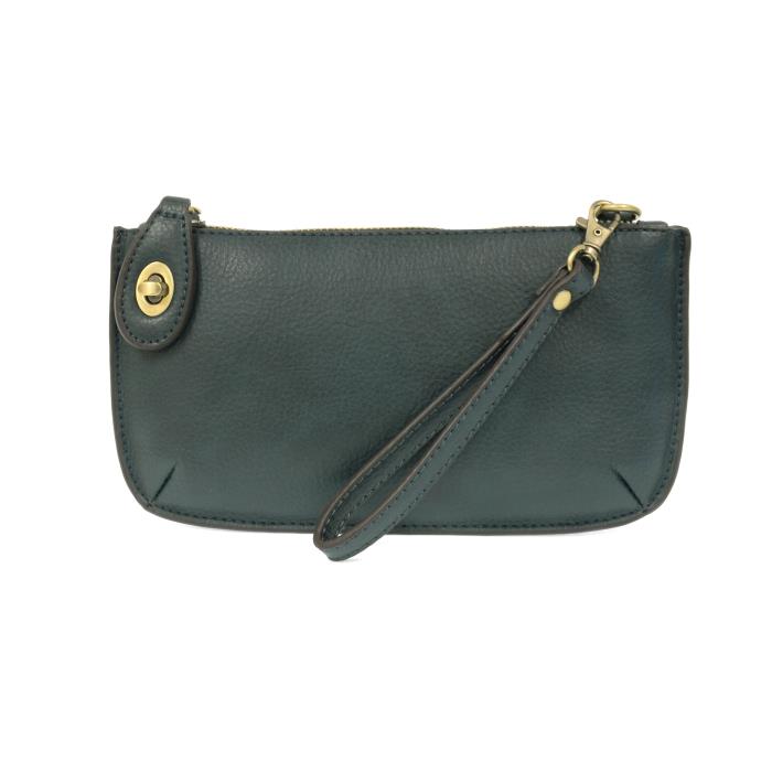Dark Teal Mini Crossbody Wristlet Clutch