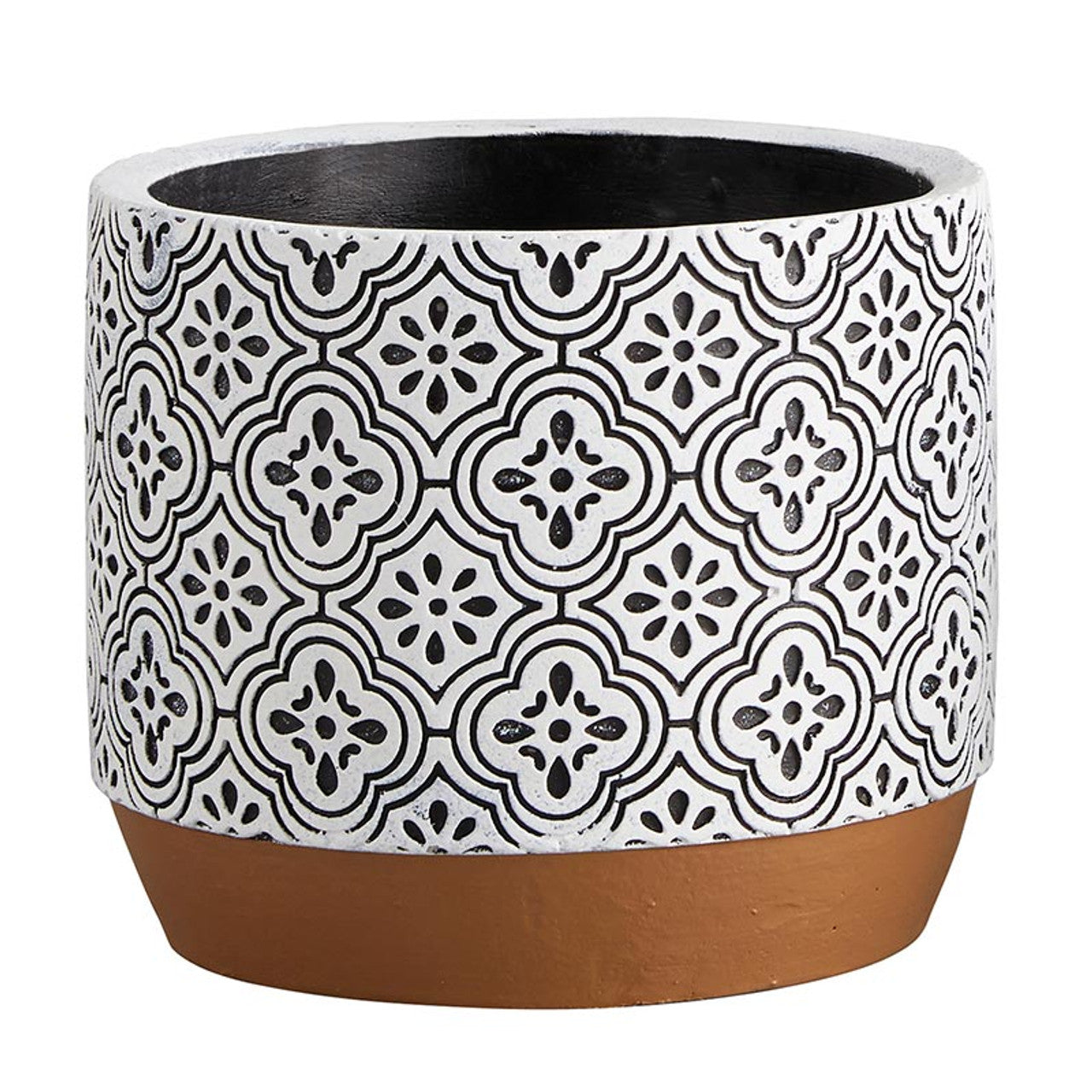 Geometric Design Cement Pot