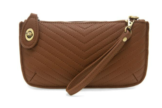 Caramel Quilted-Mini Crossbody Bag