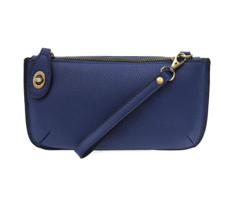 Dark Cobalt Mini Crossbody, Wristlet Clutch by Joy Susan