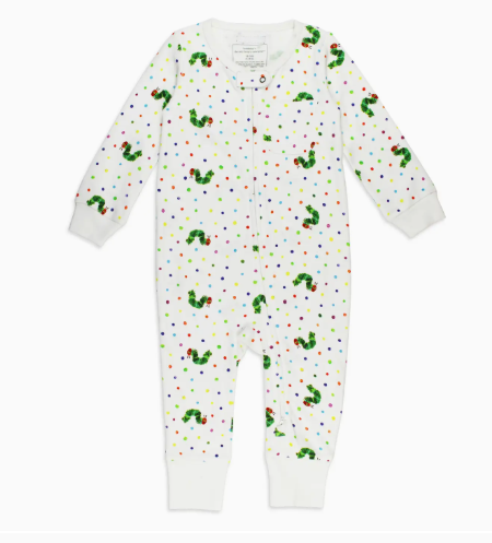 Very Hungry Caterpillar Organic 2-Way Zipper Romper