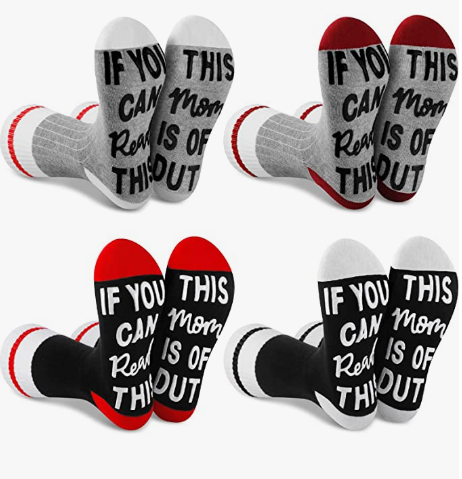 SALE "Mom is Off Duty" Funny Socks