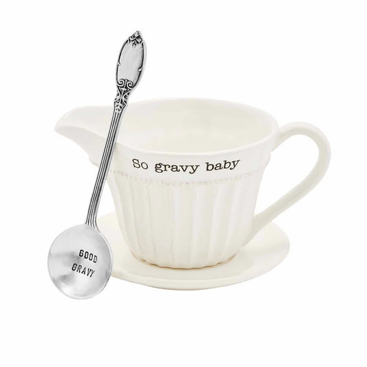 "So Gravy Baby" Gravy Boat Set