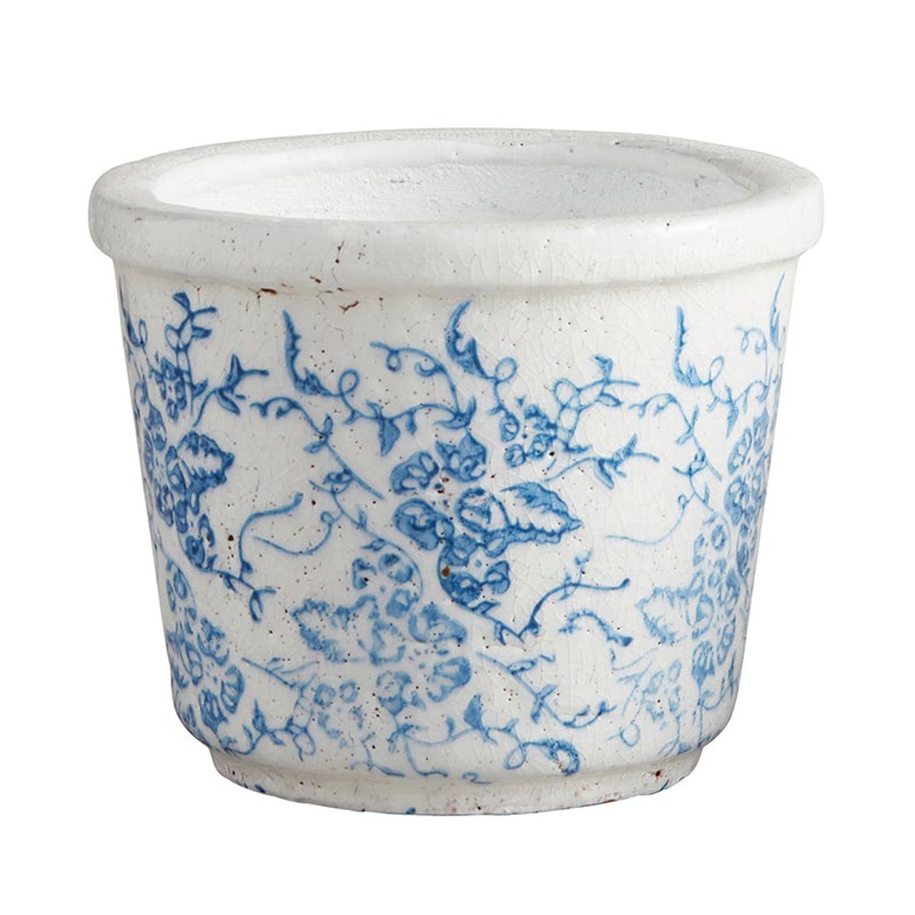 Vintage Design Blue Pot - Small