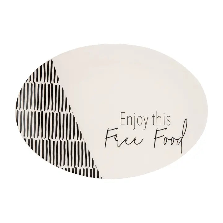 Dolomite Black-White Free Food Platter