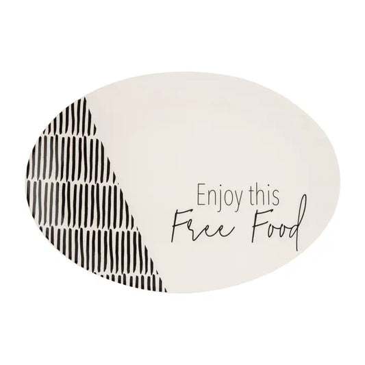 Dolomite Black-White Free Food Platter