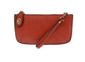 Cherry Red Mini Crossbody Wristlet Clutch