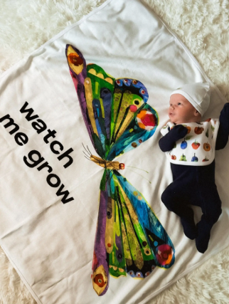The Very Hungry Caterpillar Watch Me Grow Organic Blanket