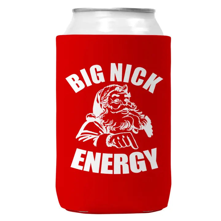 "Big Nick Energy" Red Christmas Koozie