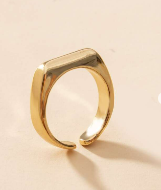 Gold Tone Cuff Ring