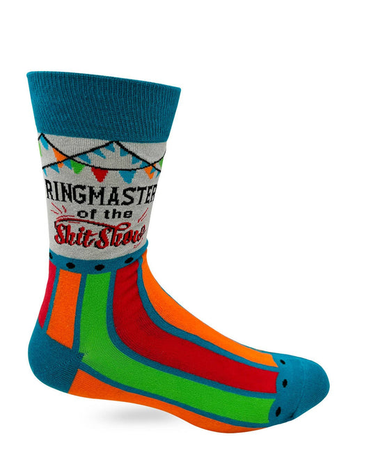 Ringmaster Of The Shit Show Men's Novelty Crew Socks