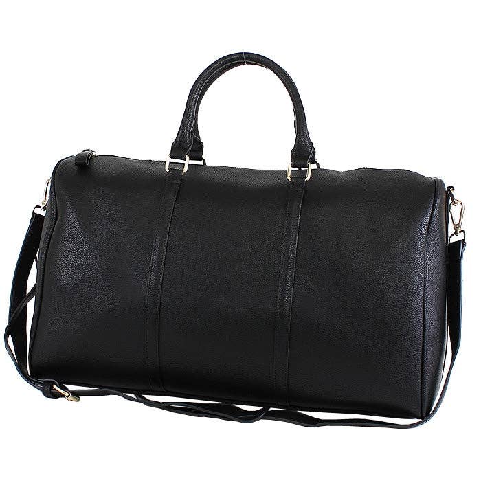 Leather Around Duffle Bag: Two Tone