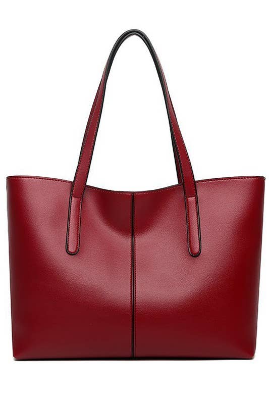 Red Retro Shoulder Tote Bag