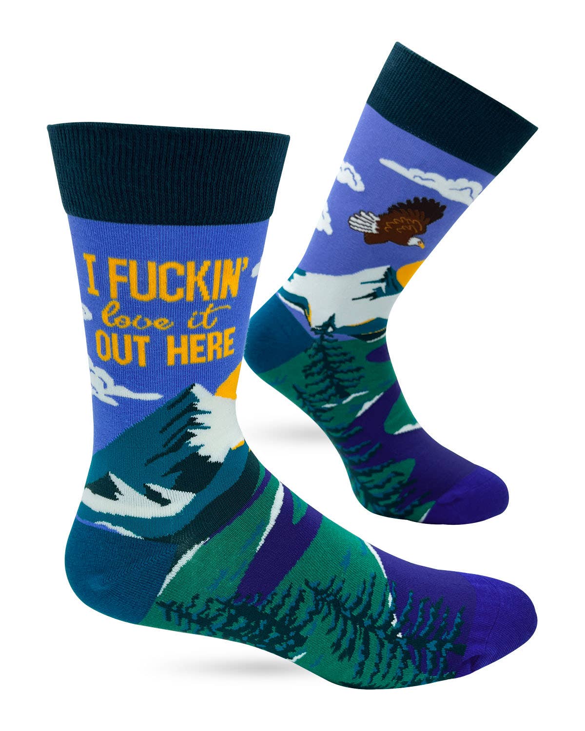 I F'n Love it Out Here Men's Novelty Crew Socks