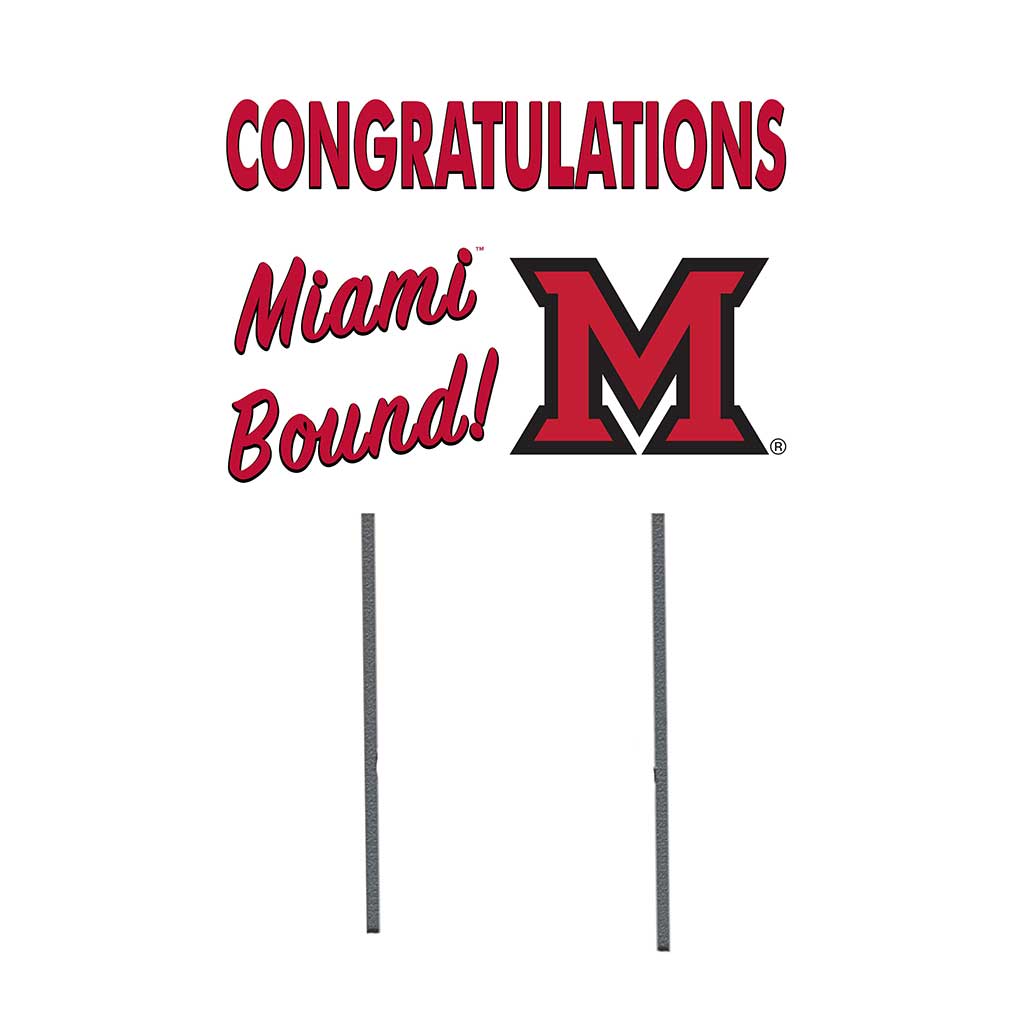 18x24 Lawn Sign Congratulations Graduate Miami of Ohio