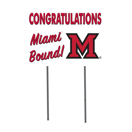 18x24 Lawn Sign Congratulations Graduate Miami of Ohio