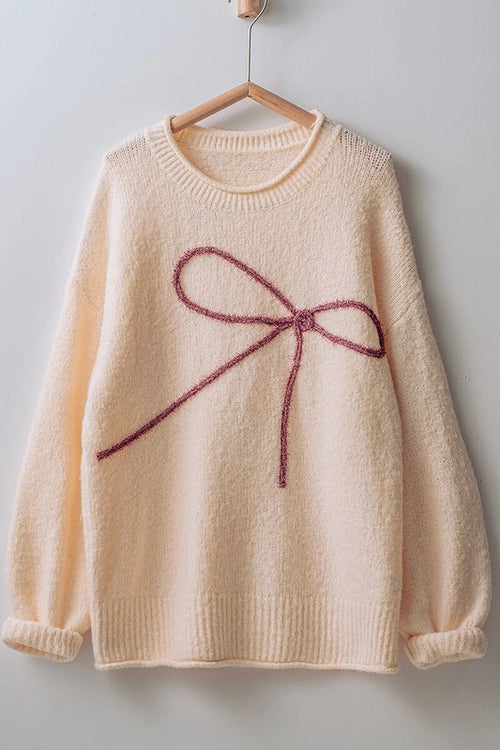 Bow Charm Knit Sweater