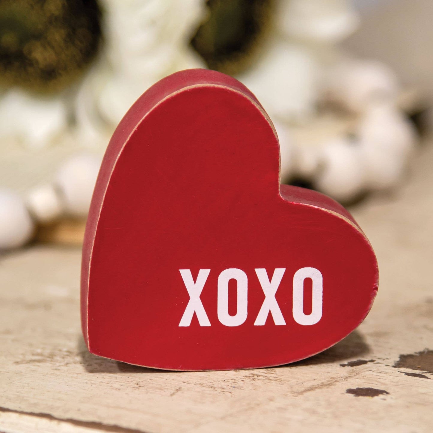 Small Chunky XOXO Heart Sitter