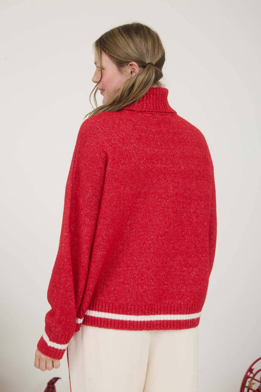 Red APRÈS Turtleneck Sweater